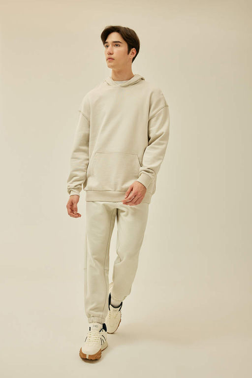 Базовая толстовка Comfort Fit с капюшоном - Defacto фото 2