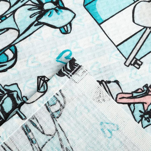 Простыня банная Этель Mint mood 150х180 см, вафля 200г/м2, 100% хл  фото 4