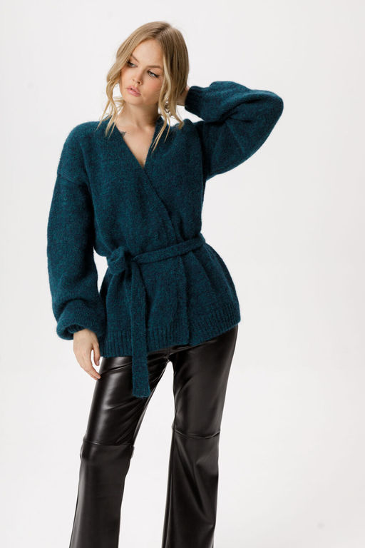 Кардиган Pirs 6360 изумрудный  фото 9