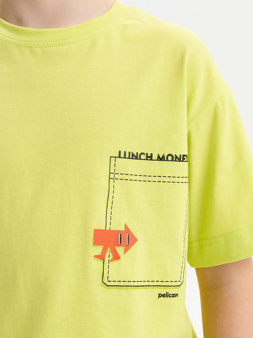 PELICAN, футболка для мальчиков, Яблочный фото 2