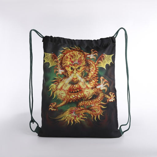 Мешок новогодний на шнурке, цвет зелёный/разноцветный - Simaland фото 2