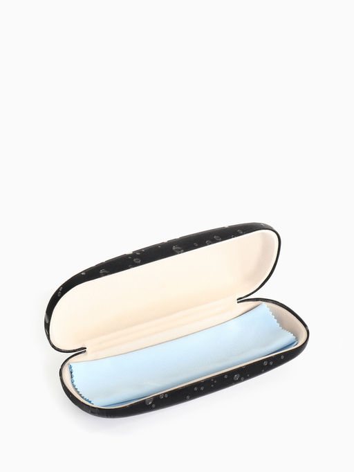 Футляр для очков на хлопушке, с принтом, размер 16×6×3 см, чёрный