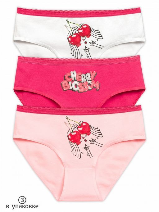 GULB3278/1(3шт. в упаковке) трусы для девочек