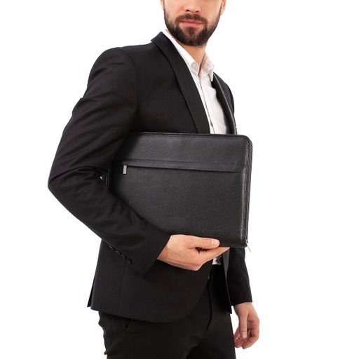 Мужская кожаная папка Orland Black - Lakestone фото 7