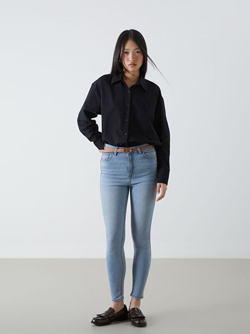 Beli Kemerli J?piter S?per Skinny Fit Jean Pantolon