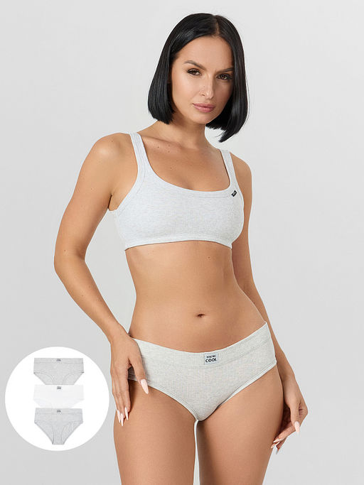 Трусы женские слипы мультипак (3 шт.) в белом цвете - Mark formelle фото 11