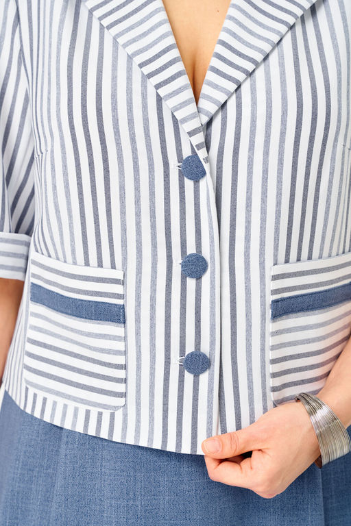 Костюм Aira Style 24141 Полоска+синий