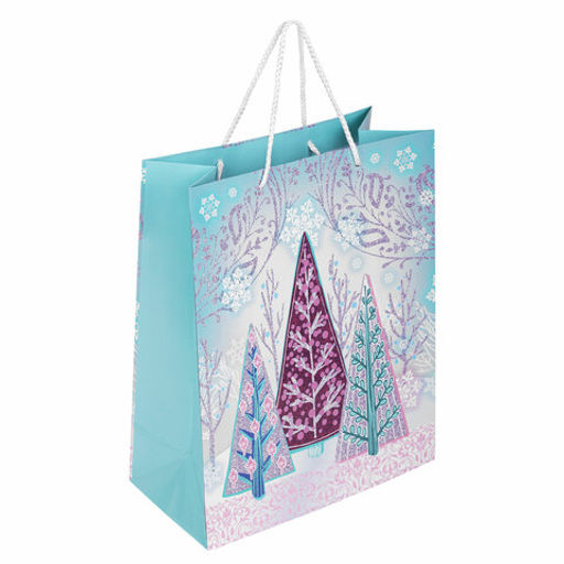 Пакет подарочный НАБОР 4 штуки, новогодний, 26x13x32 см, "Collection Large", ЗОЛОТАЯ СКАЗКА