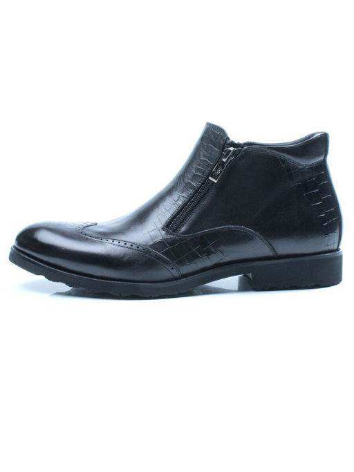 01-H9001-B76-SW3 BLACK Ботинки демисезонные мужские (натуральная кожа) - Фабричный китай фото 5