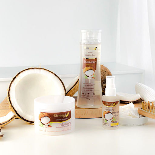 Тоник д/волос Травяной Оздоравливающий Кокосовое Масло и Витамин Е THONGSUK
40 мл