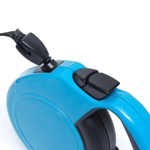 Рулетка Пижон классическая, с прорезиненной ручкой, 8 м, до 50 кг, трос, синяя  фото 2