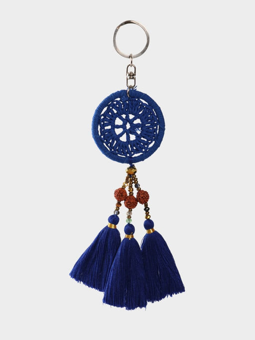 Брелок «Ловец снов», 19 см, синий