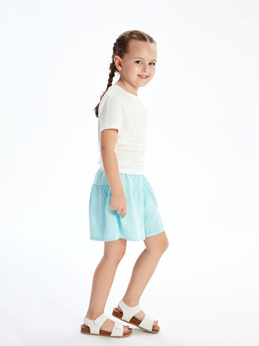 Beli Lastikli Basic M?slin K?z ?ocuk ?ort