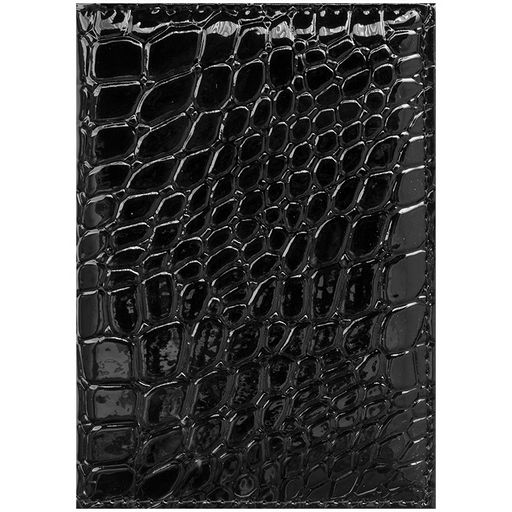 Обложка "Паспорт" OfficeSpace (240459) иск. кожа, тиснение "крокодил", черная