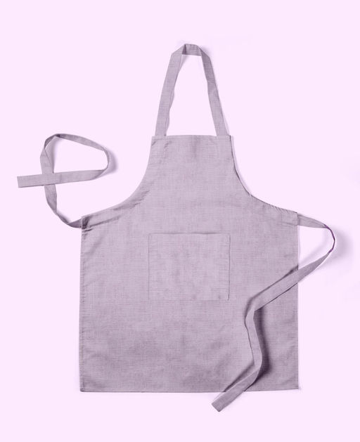 Фартук рогожка с карманом арт 903 65х85 "Wenge" рис 60008-17 Lavender