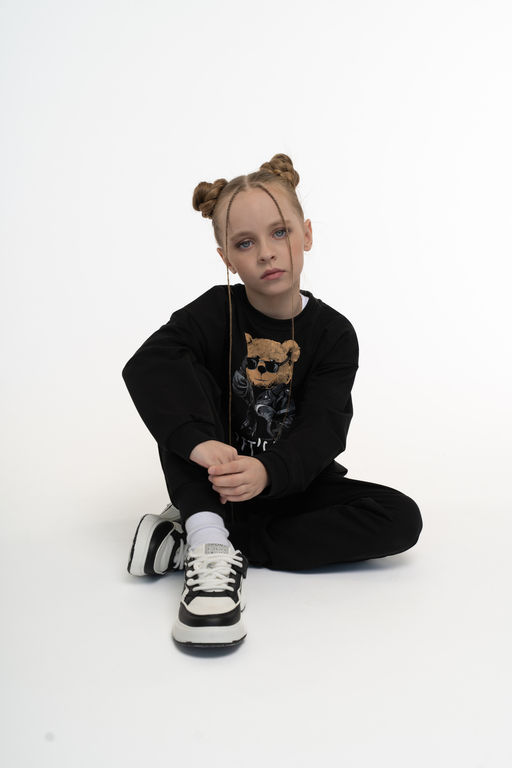 Костюм детский черный тедди байкер