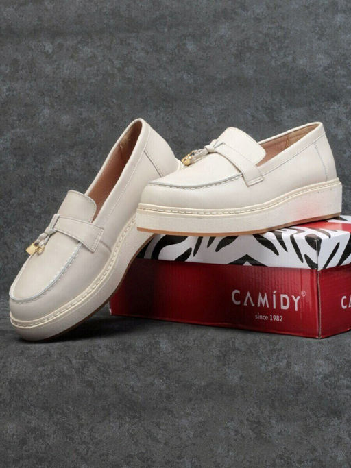 03-5061-3 BEIGE Лоферы женские (натуральная кожа)