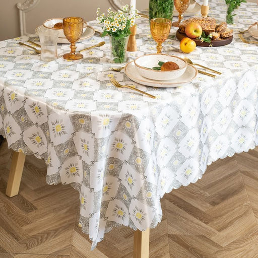 Скатерть «Доляна» Gray diamonds, 145×300 см