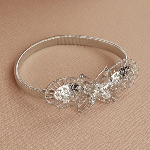 Подхват для штор Бабочка, 9 3 см, 23,5 см, цвет серебряный - Арт узор фото 2