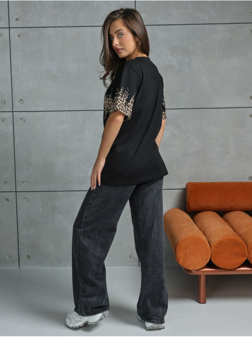 Футболка "Саваж" черный женская