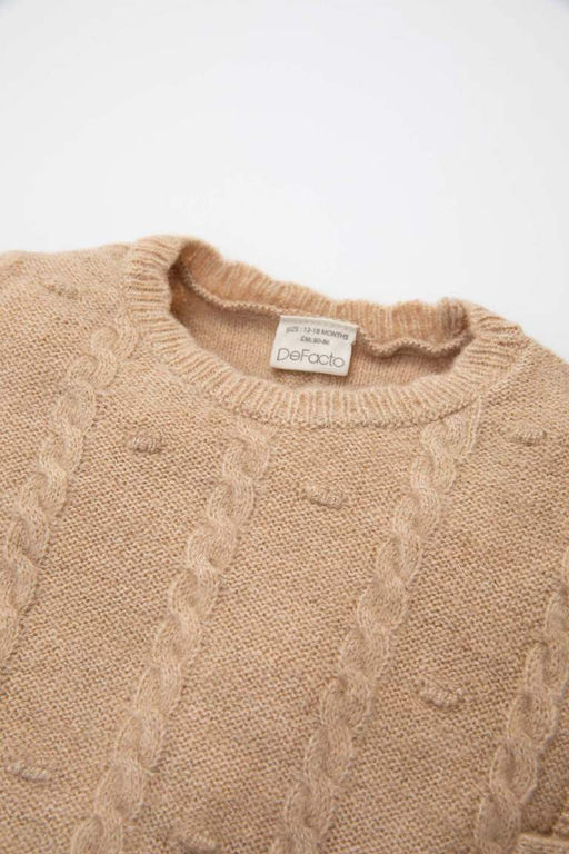 Кардиган с круглым вырезом для маленьких девочек - Defacto фото 2