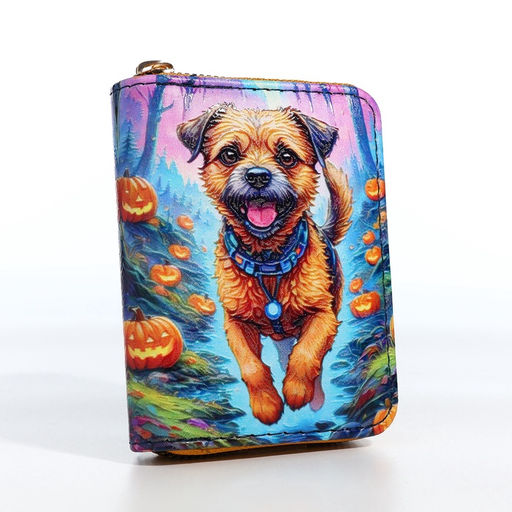 Кошелёк на молнии, синий, разноцветный