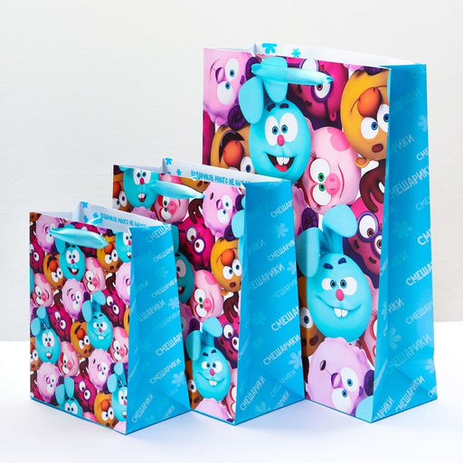 Пакет ламинированный Смешарики Лучшие друзья 31 х 40 х 11 см  фото 2