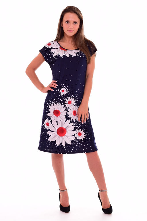 Платье женское 4-43 (ромашки)