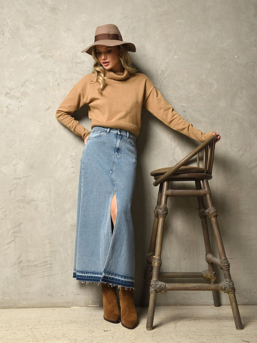 Юбка МАРЧЕЛЛО 07126X голубой