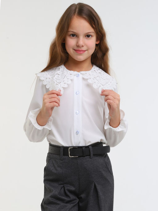 Блузка для девочек - Синий мир фото 7