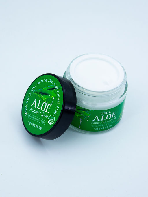 Скидка 15%! EKEL - КРЕМ ДЛЯ ЛИЦА АМПУЛЬНЫЙ С ЭКСТРАКТОМ АЛОЭ ВЕРА ALOE AMPOULE CREAM, 70 ML  фото 7