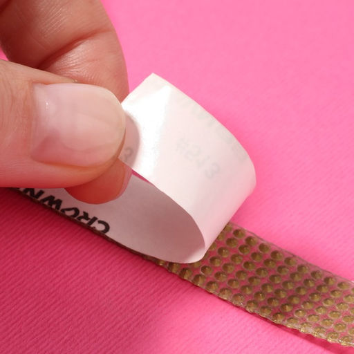 Стразы самоклеящиеся, d = 2 мм, ширина - 14 мм, 4,5 ± 0,5 м, цвет серебряный