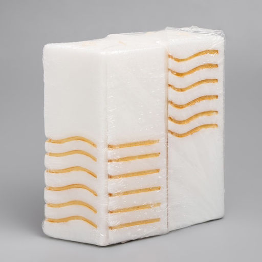 Цена за 4 шт. Набор свечей "5 элемент" (4 штуки) 5,3х4х15 см, белый