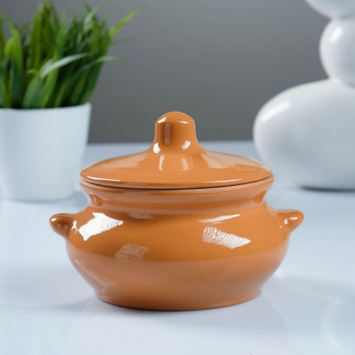 Цена за 2 шт. Горшок керамический для запекания 500 мл Лакомка ОБЧ00000358