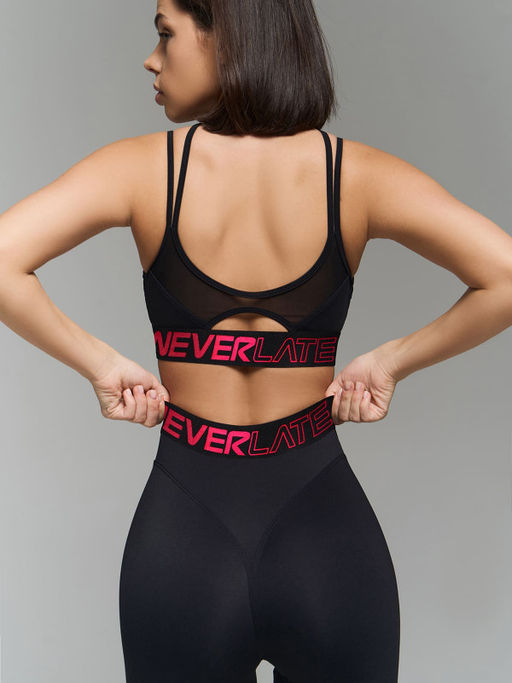 Спортивный топ-бра с двойными бретелями - NEVERLATE фото 2