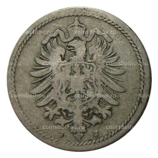 5 пфеннигов 1888 года J Германия