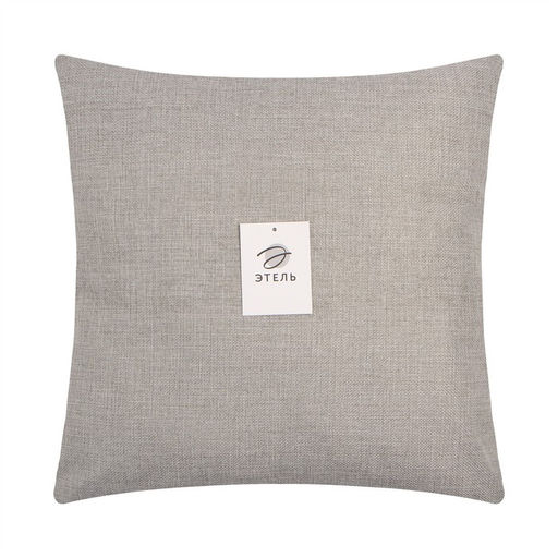 Наволочка декоративная Этель рогожка 45*45 см серый, 100% п/э  фото 13