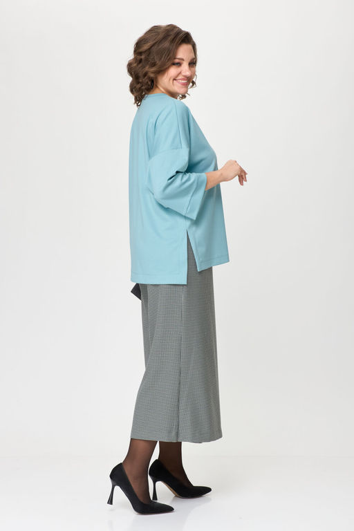 Костюм Michel Chic 1362/1 голубой, клетка  фото 7