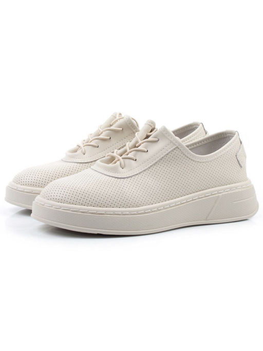 03-YE287-6 BEIGE Полуботинки женские (натуральная кожа) - Фабричный китай фото 16