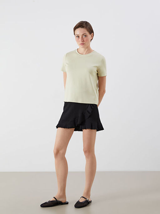 Bisiklet Yaka Kad?n Ti??rt