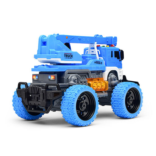 Машина "МегаКран" 1:16 (свет, звук) в коробке (цвет синий)