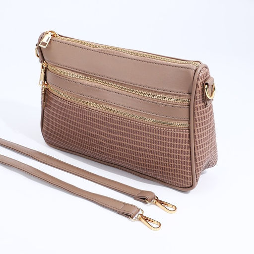 Сумка кросс-боди на молнии, цвет бежевый - Simaland фото 6