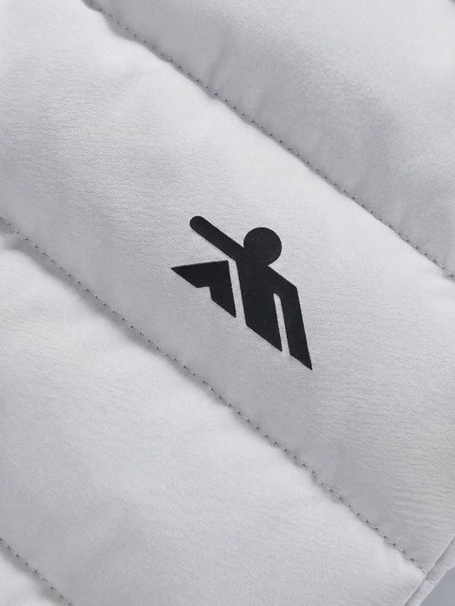 Куртка мужская удлинённая стёганая с капюшоном и графеновой подкладкой утеплитель тинсулейт