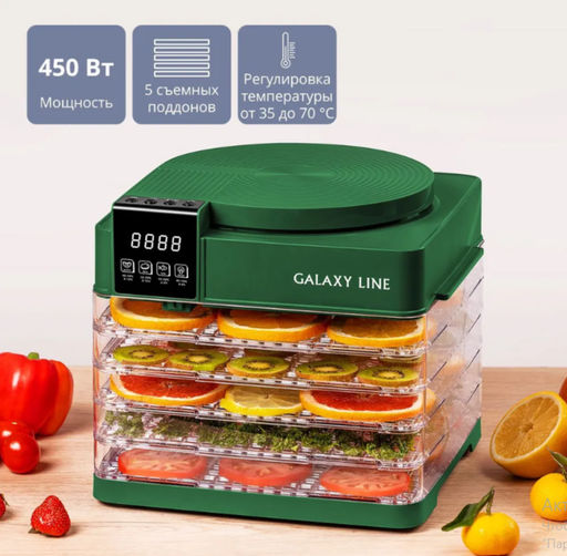 Электросушилка для овощей и фруктов GALAXY LINE GL 2630  фото 2