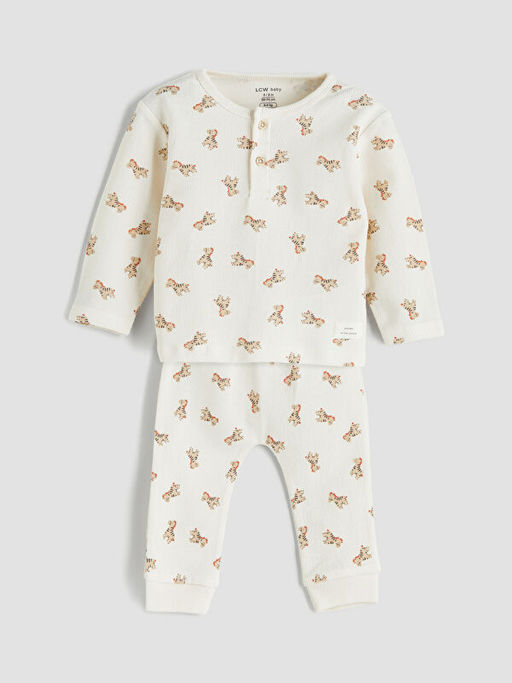 Bisiklet Yaka Erkek Bebek Ti??rt ve Pantolon 2li