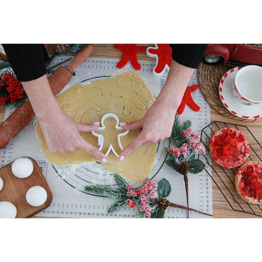 Форма для печенья Доляна «Пряничный человечек», двусторонние печати 3 шт., пресс, 13×11×3.5 см, МИКС