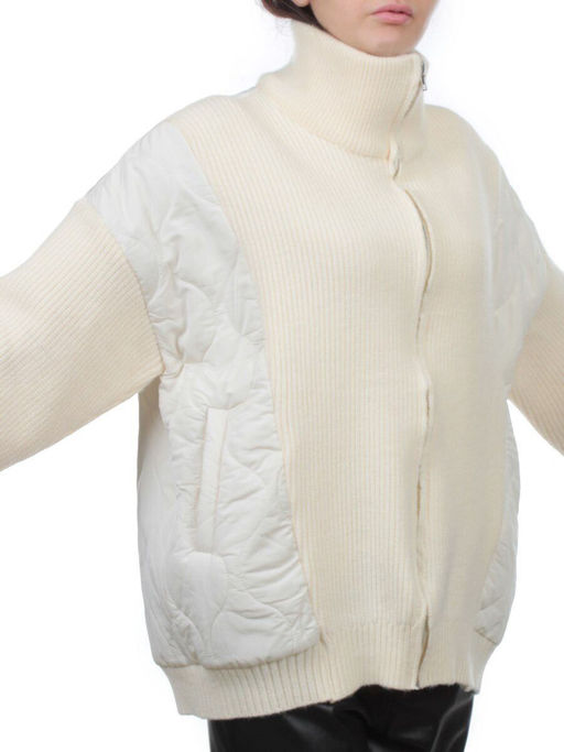 3155 MILK Куртка-кардиган женская (90% хлопок, 10% синтепон) - Fashion фото 3