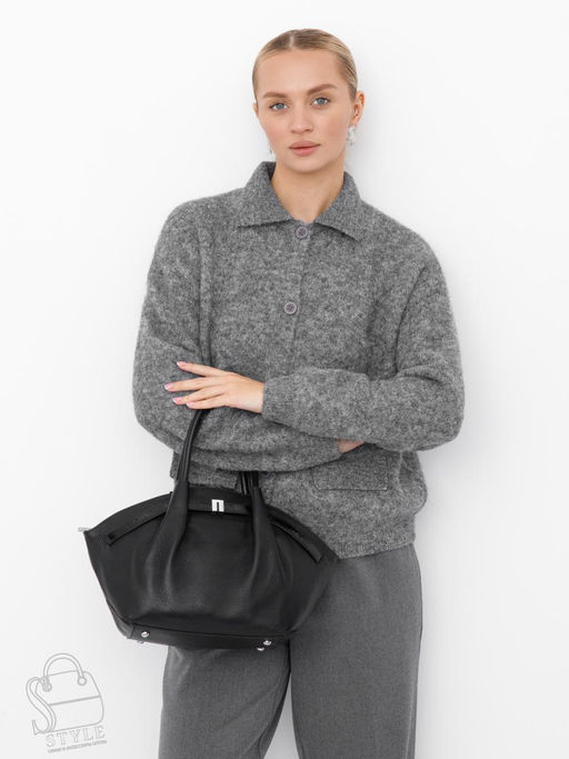 Сумка женская кожаная 2346-2Y black Polina&Eiterou в Новосибирске