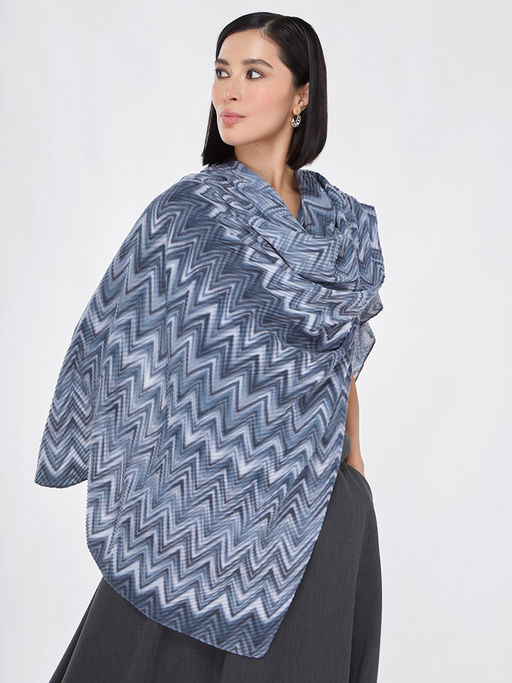 Большой, мягкий, тонкий и очень нежный двусторонний палантин с рисунком - Tantino фото 14