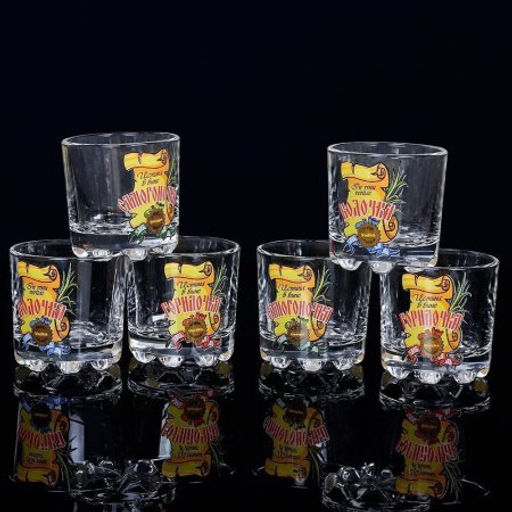 Стопка 6 штук 50 мл Глория Водочка, самогоночка / Д3613/11 /уп 16/ - Галеонтрейд фото 2